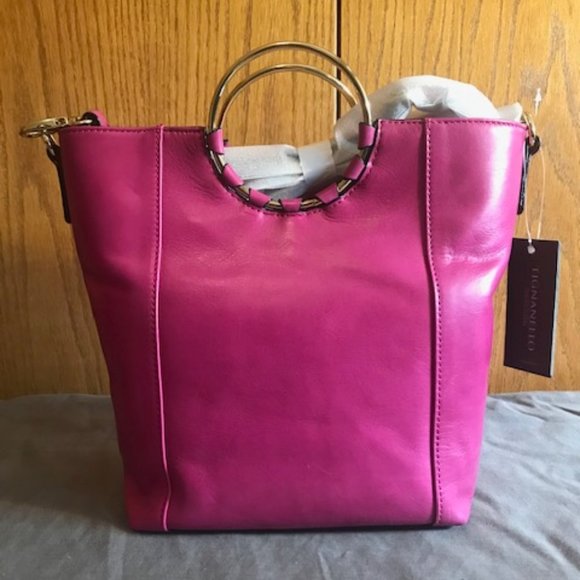 Tignanello Handbags - NWT Tignanello LUCCA Shopper, Sangria, A352813